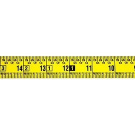 Workbench Ruler – Adhesive Backed – 1 Inch Wide X 12 Foot Long – Right to Left – Fractional – 1/16” Grads