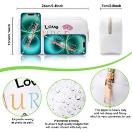 Nurse Appreciation Gifts Funny Love Nurse Makeup Bag Nurse Gifts for Women Nursing Gifts for Nurses Thank You Gift Nurse Cosmetic Bag for Wife Mom Graduation Birthday Retirement Gifts Travel Pouch