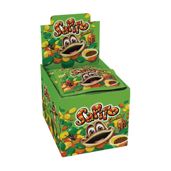 Arcor Sapito Confites Candied Chocolate Sprinkles, 15 g / 0.52 oz (box of 24)