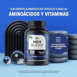 LIFE 360+ Multivitamínico All Men | 360 Cápsulas | Creatina Monohidratada, BCAA 2:1:1 (L-Leucina,L-Isoleucina,L-Valina) L-Arginina, Vitamina A, E, C, 