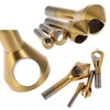 KEWAYO 4pcs Titanium Coated Countersink Chamfer Tool Deburring Tool Set