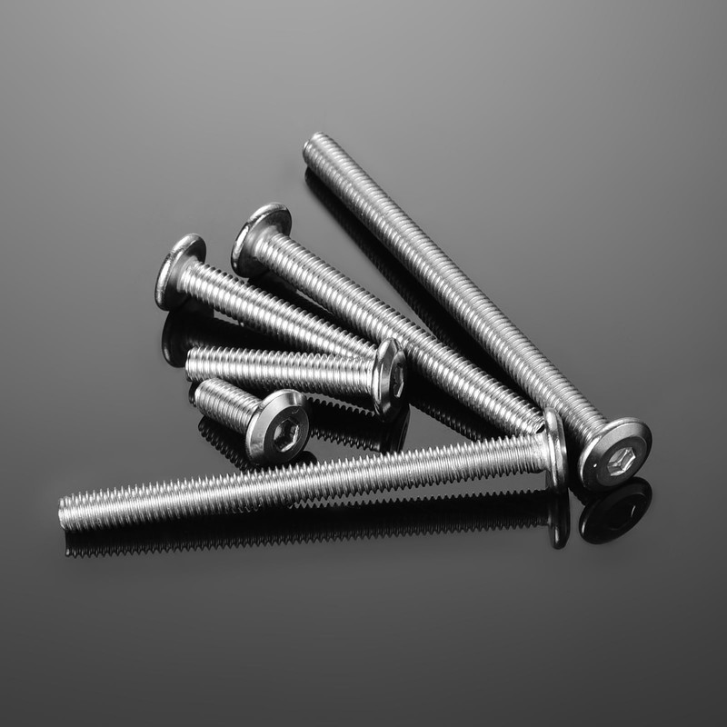 FCZDQ M8-1.25 x 55mm Countersunk Bolts Flat Head Hex Socket