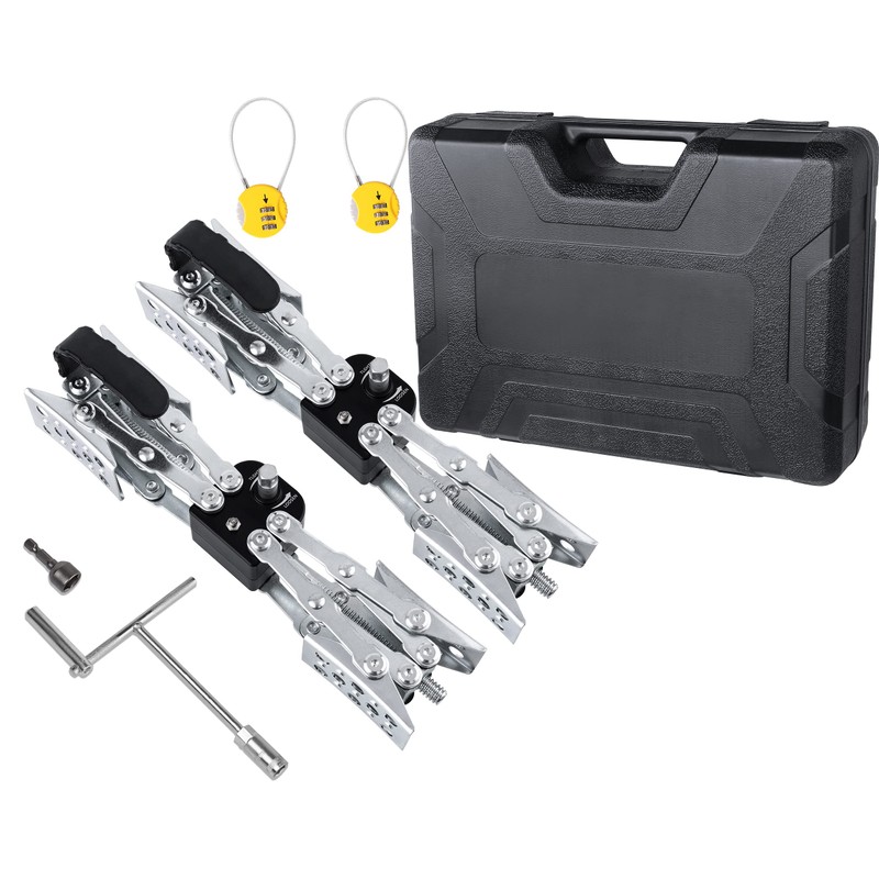 Maxchock X-Shaped RV Stabilizer Wheel Chock (Allow Drill Adjust) Dual