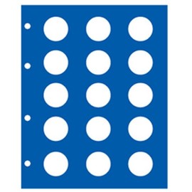 SAFE TOPset 7849 Supplementary Sheet for 15 Pieces 10 Euro Air, Care Coins, Includes Blue Intermediate Sheet