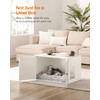 Feandrea Cat Litter Box Enclosure, Litter Box Furniture Hidden with