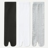 Weuiean CEZD-73 Women's 2 Toe Socks, Crew Socks, Cotton Blend,