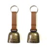 Zgwansui 2 Pack Small Cow Bell for Dog Collar with