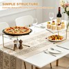 Pizza Stand, 2 Tier Pizza Rack for Party, Brass Metal