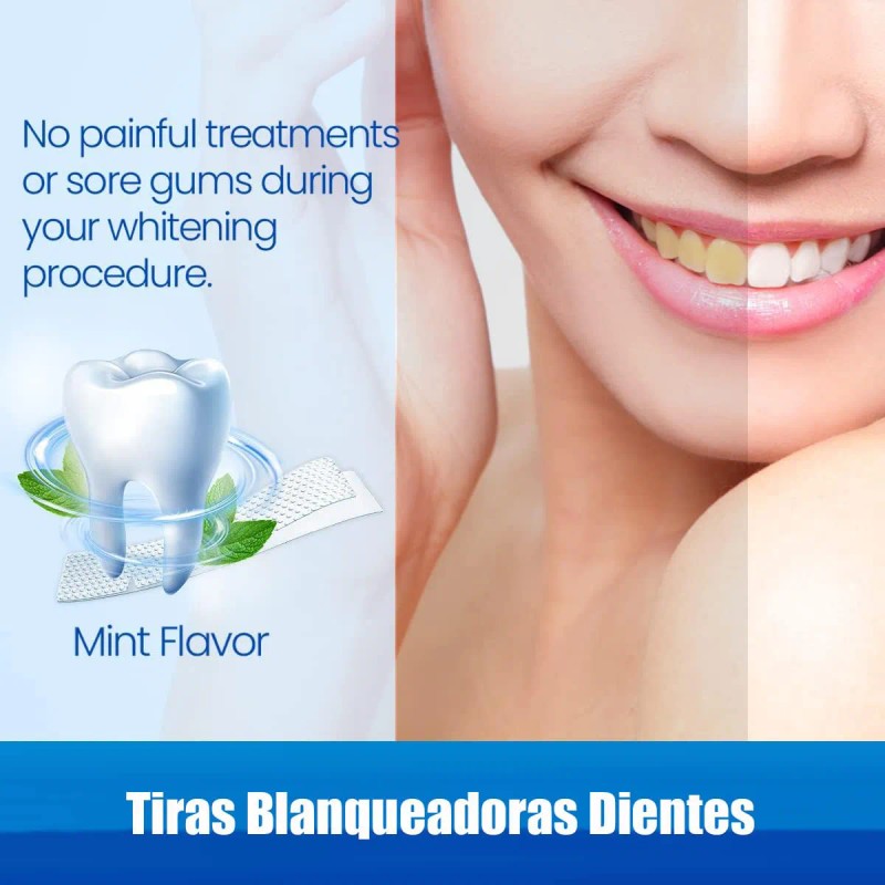 Tiras Blanqueadoras Dentales White Higiene Bucal
