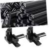TEHAUX 2sets Aluminum Profile Corner Connector 3-way 2020 Series Aluminum