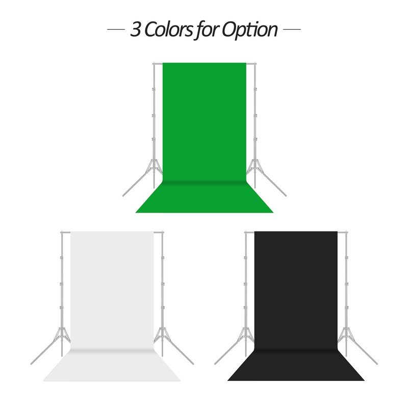 [通拓商品]1.6x5m/5x16ft Photography Studio Non-woven Backdrop Background Screen Solid Color White