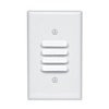 Leviton 1-Gang Louvre Wallplate, Standard Size, Painted Metal, 88080, White