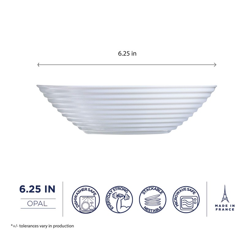 Luminarc P2170 Harena 6.25" All Purpose Bowl, Set of 6,
