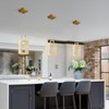 zhllmq Kitchen Island Mini Light Fixture Modern Led Crystal Pendant