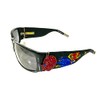 ED HARDY 036 Black Sunglasses with Leather Case