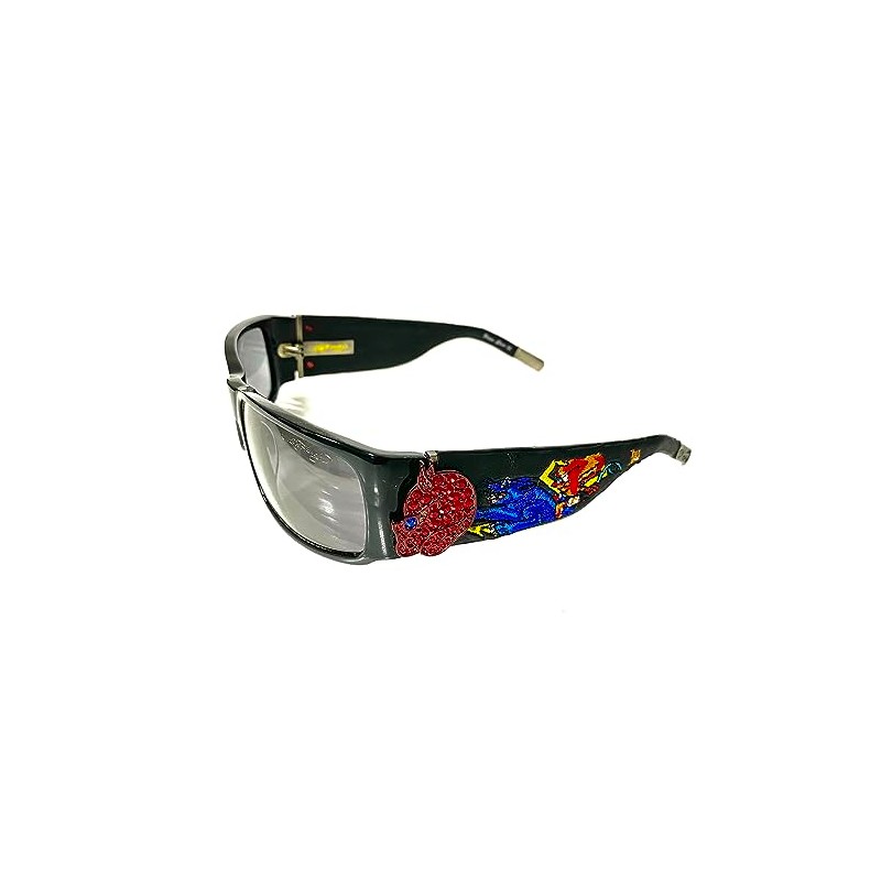 ED HARDY 036 Black Sunglasses with Leather Case