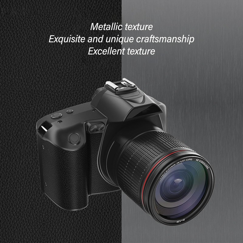 4K Digital Camera, WiFi 64MP, Digital Camera, 3.0 IPS Screen,