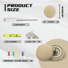 WINUERK 24PCS Car Roof Headliner Repair Kit, Auto Roof Snap Rivets Retainer, Advanced Auto Interior Ceiling Fabric Fixing Buckles with Installation Tool Ideal for Older Cars with Sagging Roof Liners