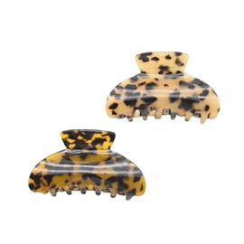 FOMIYES Elegant Vintage Style 2pcs Acetate Hair Claws Jaw Clips for Women's Headwear