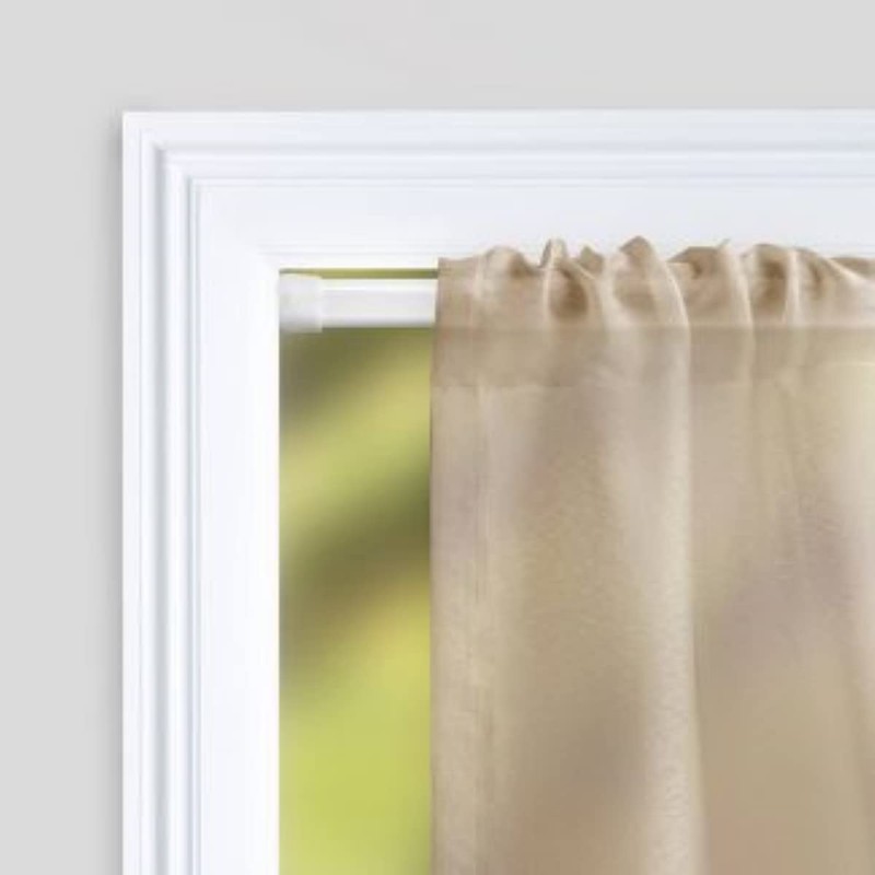 Graber Oval Spring Tension Curtain Rod 22 to 36-Inch Adjustable
