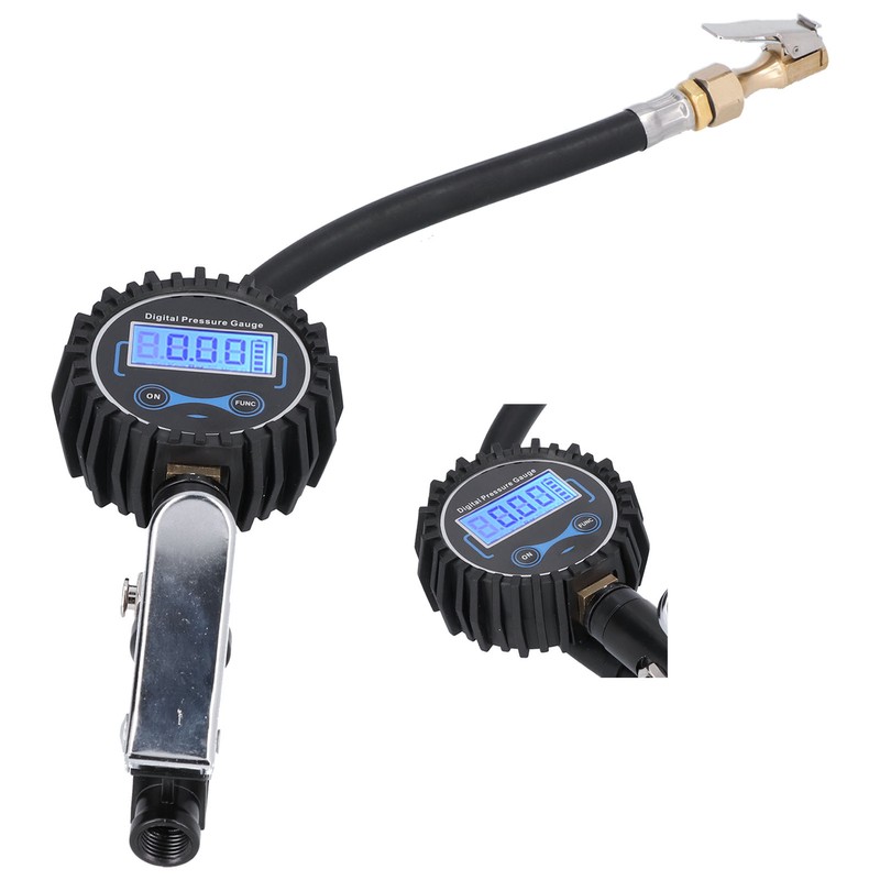 300PSI Tire Inflator Meter LCD Digital Display Inflation Pressure Gauge