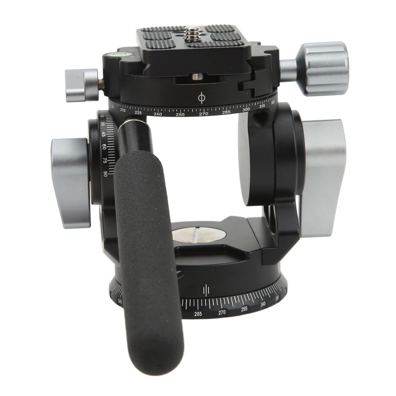 Camera Panoramic Tripod Head Aluminium Alloy with Handle Light Camera