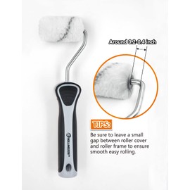 ROLLINGDOG Small Paint Roller Set - 2 inch Mini Rollers for Painting,Idea for Precision Painting and Detail Work Such as Cabinets,Window Frames,Corners and Edges,Pack of 6