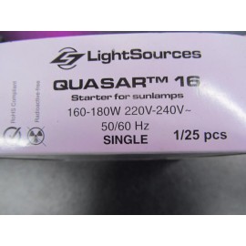 T MAX PRO STARTERS FOR TANNING BEDS & STAND-UPS 160-180 WATT, 220-240V 25 STARTERS PER BOX