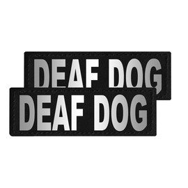 Dogline Deaf Dog Removable Velcro Patches, Large/X-Large