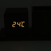 Pen Holder Clock Temperature Calendar Display 3 Level Brightness Adjustment