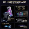5-in-1 Bluetooth Speaker with Wireless Induction & Phone Holder, 5000mAh