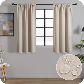 MRTREES Cupboard Curtain Kitchen Curtains 45 Drop 2 Panels Short Curtains For Bedroom Curtains For Kitchen Window Bathroom Bedroom Living Room 30x45 Inch 75x115 CM