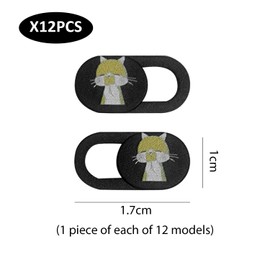 COACOM 12-piece camera protection cover, camera shutter, data protection cover of the camera can be used for mobile phones, laptops and tablets.