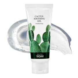 YADAH Cactus Soothing Gel (3.7fl oz) -95% Cactus Extract, Sunburn Relief,After Sun Care,Calm, Cool & Soothe Irritated Skin, Face Redness,Korean Skin Care,Vegan.