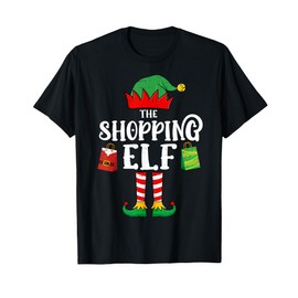 The shopping Elf Christmas Family Matching Xmas Group Funny T-Shirt