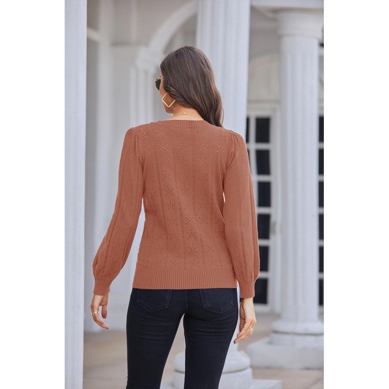 GRACE KARIN Pullover Damen Sweater Damen lang sweateshirt Fashion Strickpulli