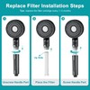 5-Mode High Pressure RV Handheld Shower Head with Filter