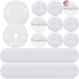 20 Pack Feeding Tube Pads G Tube Button Pad with Cover Reusable Feeding Tube Supplies Cotton Gtube Button Covers Peritoneal Abdominal Dialysis Peg Tube Supplies for Nursing Care, White