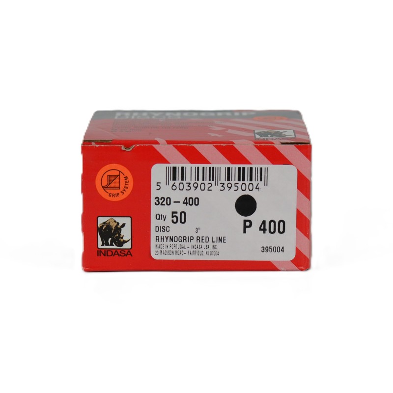 Indasa 3" Rhynogrip Redline Solid Sanding Discs, 320 Series 1200