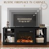 JUMMICO Fireplace TV Stand with 23" Electric Fireplace, Entertainment Center