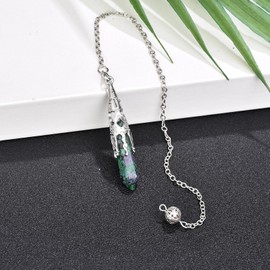 ZPMMPZ Wrapped Hexagonal Crystal Necklace for Women Men Bullet Shape Gemstone Quartz Choker Necklaces for Yoga Meditation Energy Balancing, Stainless Steel, Agate