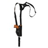 Barsony New Black Leather Vertical Shoulder Holster Compatible with Glock