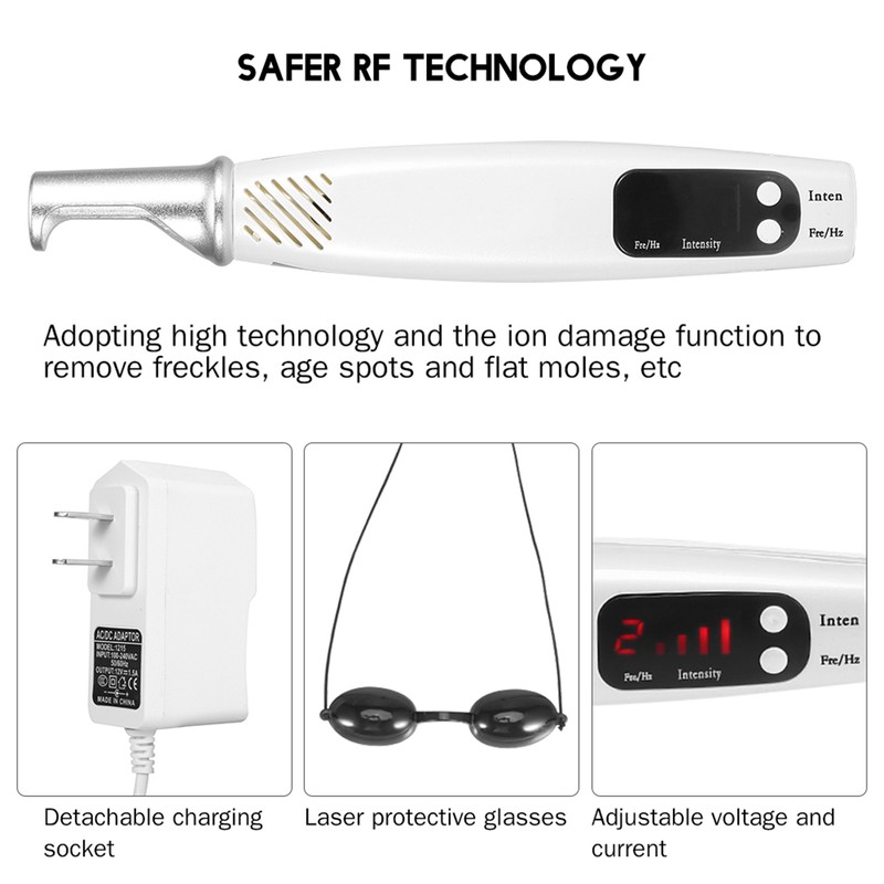 Handheald Red Light Picosecond Laser Pen Scar Tattoo Removal Melanin