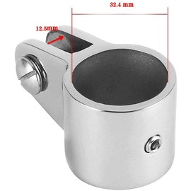 JY-MARINE 1-1/4 Inch (32.4mm) Bimini Top Jaw Slide Stainless Steel 316 Marine Hardware Fitting 1-1/4" O.D. Round Tube,2Pcs