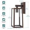 MAXvolador Outdoor Wall Sconce, Large Exterior Waterproof Wall Lantern Light