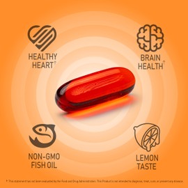 NANOWELL Red Omega-3 with Astaxanthin, DHA & EPA - Immune Support, Fish Oil - 60 Softgels X 1 Bottle (60 Count)