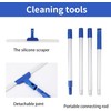 17" Magic Broom Squeegee Broom with 56" Adjustable Long Handle