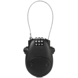 NBYT Luggage Locks - Combination Lock, Black, 27" Circumference, 10,000 Code Options, Scratch Resistant, Lightweight, Portable, Secure