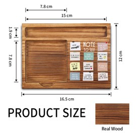 Note to Self Mental Health Motivational Sticky Note Holder Gifts for Therapy Therapist School Counselor Women Men Psychologist Positive Vibes Awareness Self-Stick Note Pad Holders ZSS34