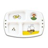 Kanto Plastic Industries RLVF001 Children's Tableware, Miffy, Square Lunch Plate,